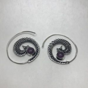 Bohemian Silver Earrings